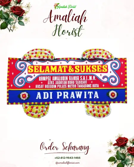Papan Bunga Ucapan Selamat Jebol